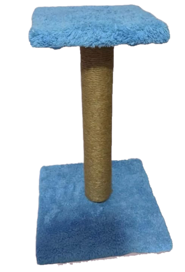Kedi Step Tırmalama Tahtası 2 Katlı Hasır 40 cm - Karışık Renk