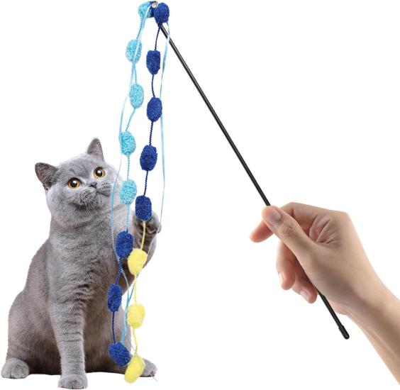 Saplı Çıngıraklı Kedi Oltası 50 cm 