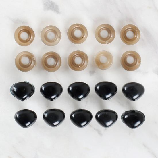 Loren 14 Mm Siyah 10 Adet Amigurumi Burun