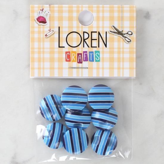 Loren Crafts 8’li Desenli Düğme - 1101
