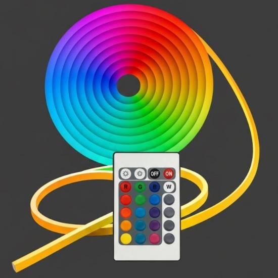 3 Metre Neon LED Işık – Esnek Dekoratif Ortam ve Oda Aydınlatması