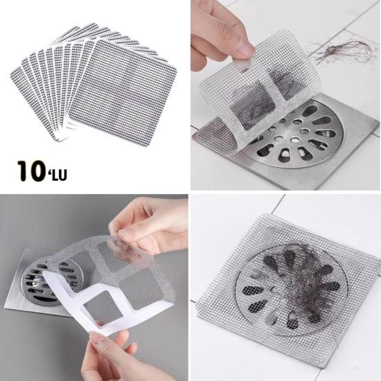 BUFFER® 10’lu Banyo ve Mıutfak Lavabo Koku Önleyici ve Haşere Böcek Önleyici Gider Filtresi