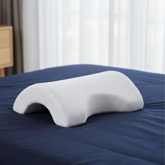 Hayhay Ticaret® % 100 Visco Kavisli Ortopedik Yıkanabilir Kumaş Kılıflı Bel Boyun Bacak Ağrıları İçin Yastık