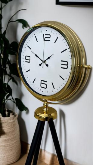 Zentime Elegance Gold Tripod Ayaklı Saat