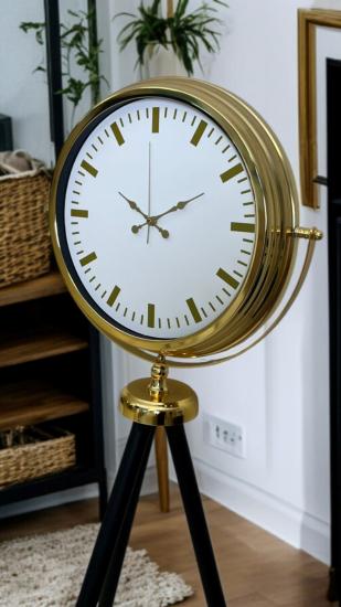 Zentime Gold Balance Tripod Ayaklı Saat