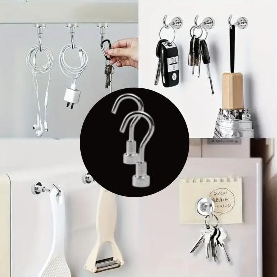 BUFFER® Güçlü Manyetik Mutfak,Banyolar İçin Çok Amaçlı 2’li Magnet Askı