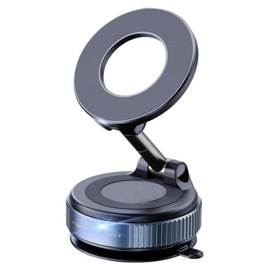 360° Döner Başlıklı Vakumlu Emişli Manyetik Telefon Tutucu – Güçlü Mıknatıslı, İz Bırakmaz