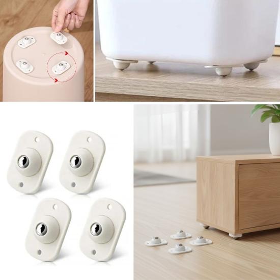 Hayhay Ticaret® Beyaz Eşya ve Mobilya İçin 4’lü Tekerlekli Kaydırma Aparatı – Hafif ve Orta Ağırlıktaki Ürünler İçin Pratik Kaydırıcı Set