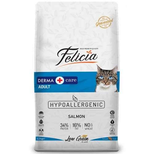 Felicia Düşük Tahıllı Somonlu Yetişkin Kedi Maması 12 Kg
