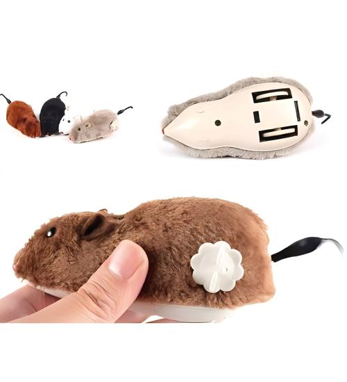 Kurmalı Fare Kedi Oyuncağı Peluş Yaratıcı Oyuncak 