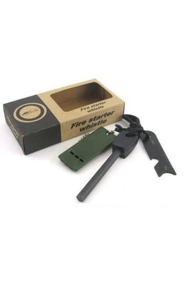 Survive Magnezyum Çubuğu Ateş Başlatıcı Çakmak Taşı