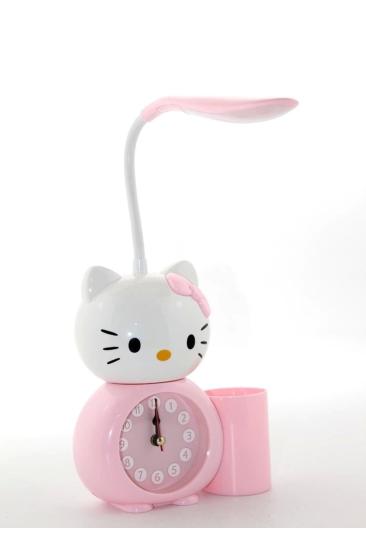 Hello Kitty Masa Lambası Saat Ve Kalemlik Alk2584