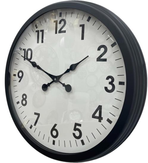 Zentime Black Classic 60 Cm Metal Duvar Saati