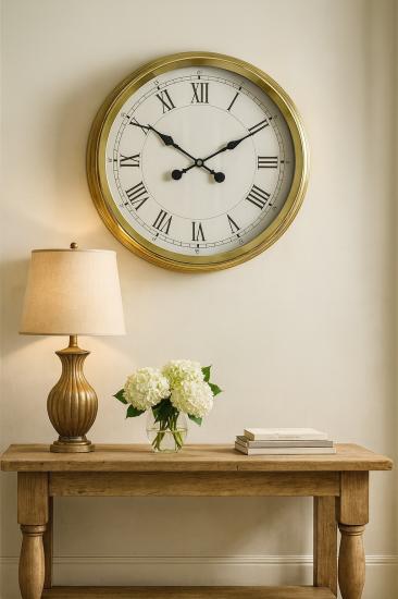 Zentime 60 Cm Gold Lüks Duvar Saati