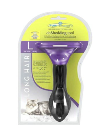 Furminator Uzun Tüylü Kediler için Tüy Toplayıcı L Long (BÜYÜK) 